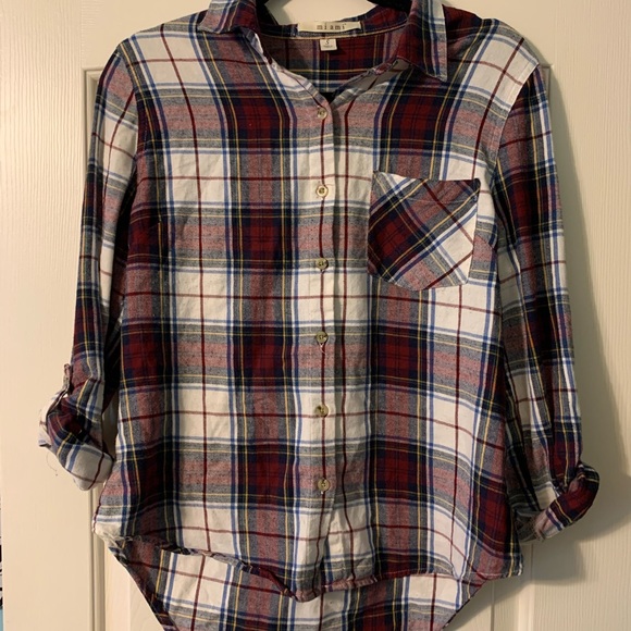 plaid button up - Picture 2 of 3